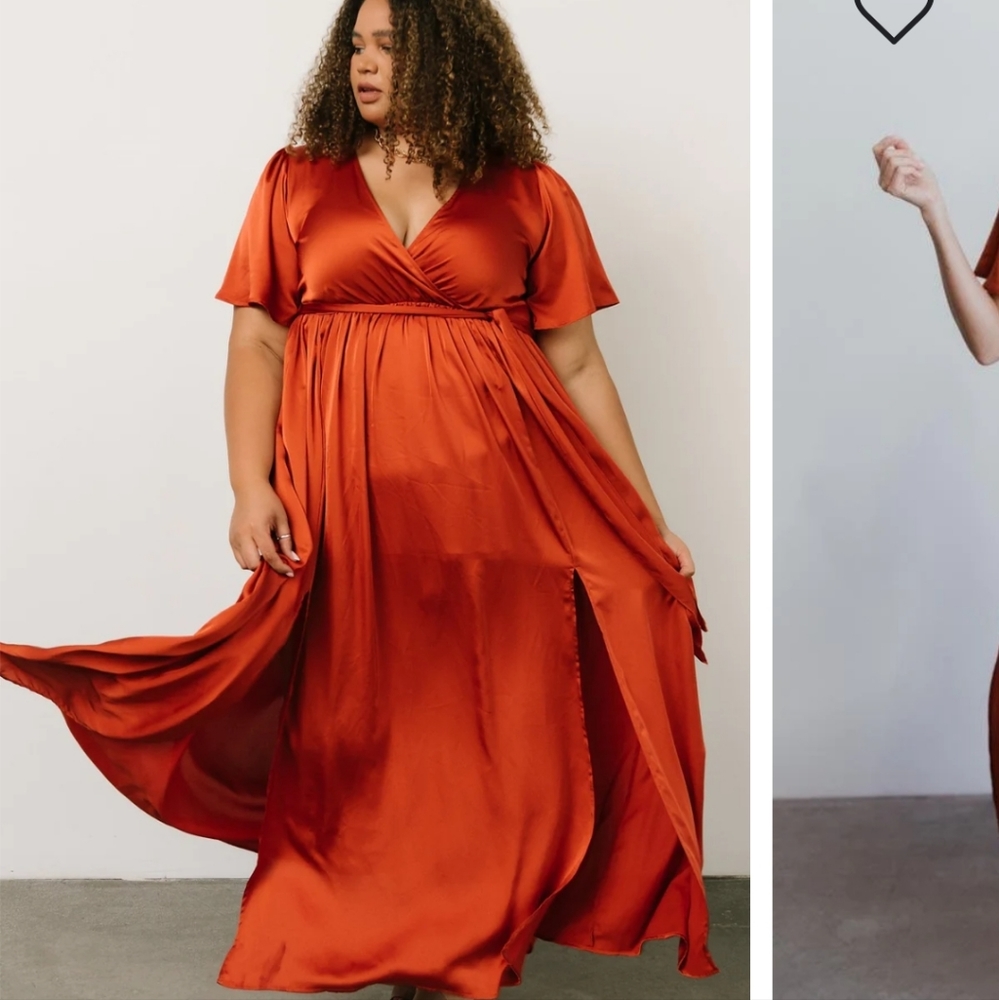 Baltic Born Sicily Satin Maxi Dress XXL